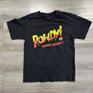 WWE Rowdy Ronda Rousey Official Men's Small T-shirt Black